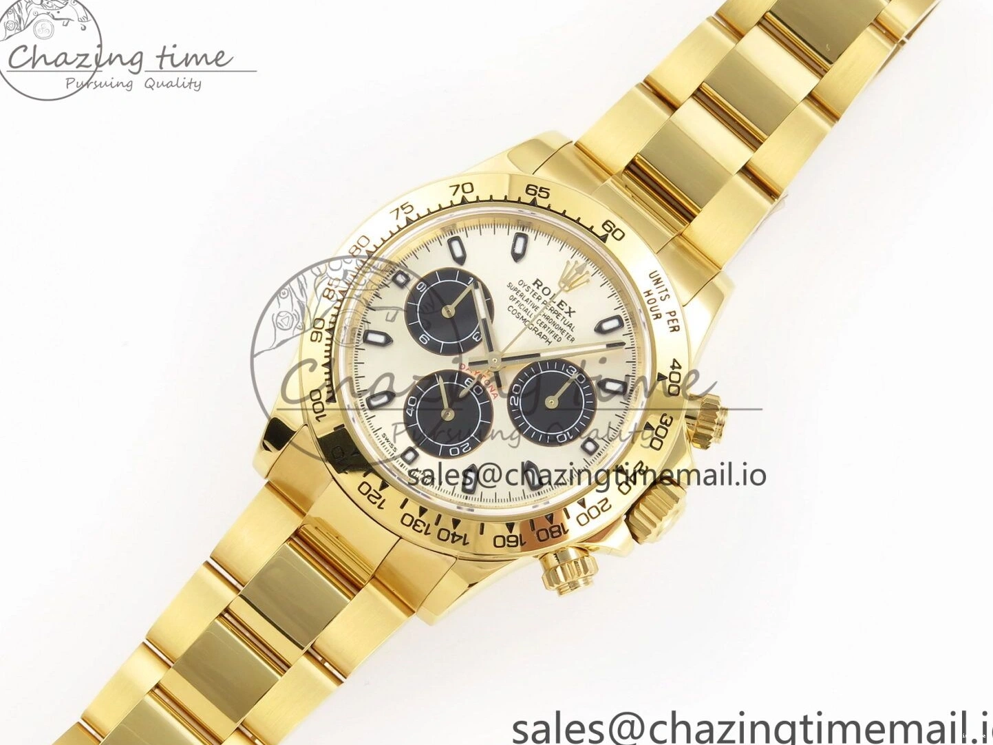 MiroTime 0101 Durable Daytona 116508 KING 1:1 Best Edition YG Black Dial on YG Bracelet SH 1907